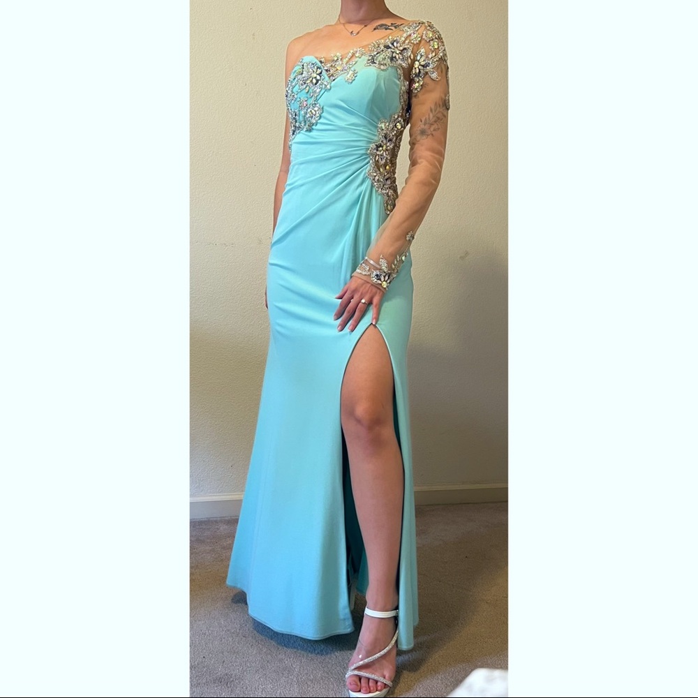One Sleeve Prom Dress